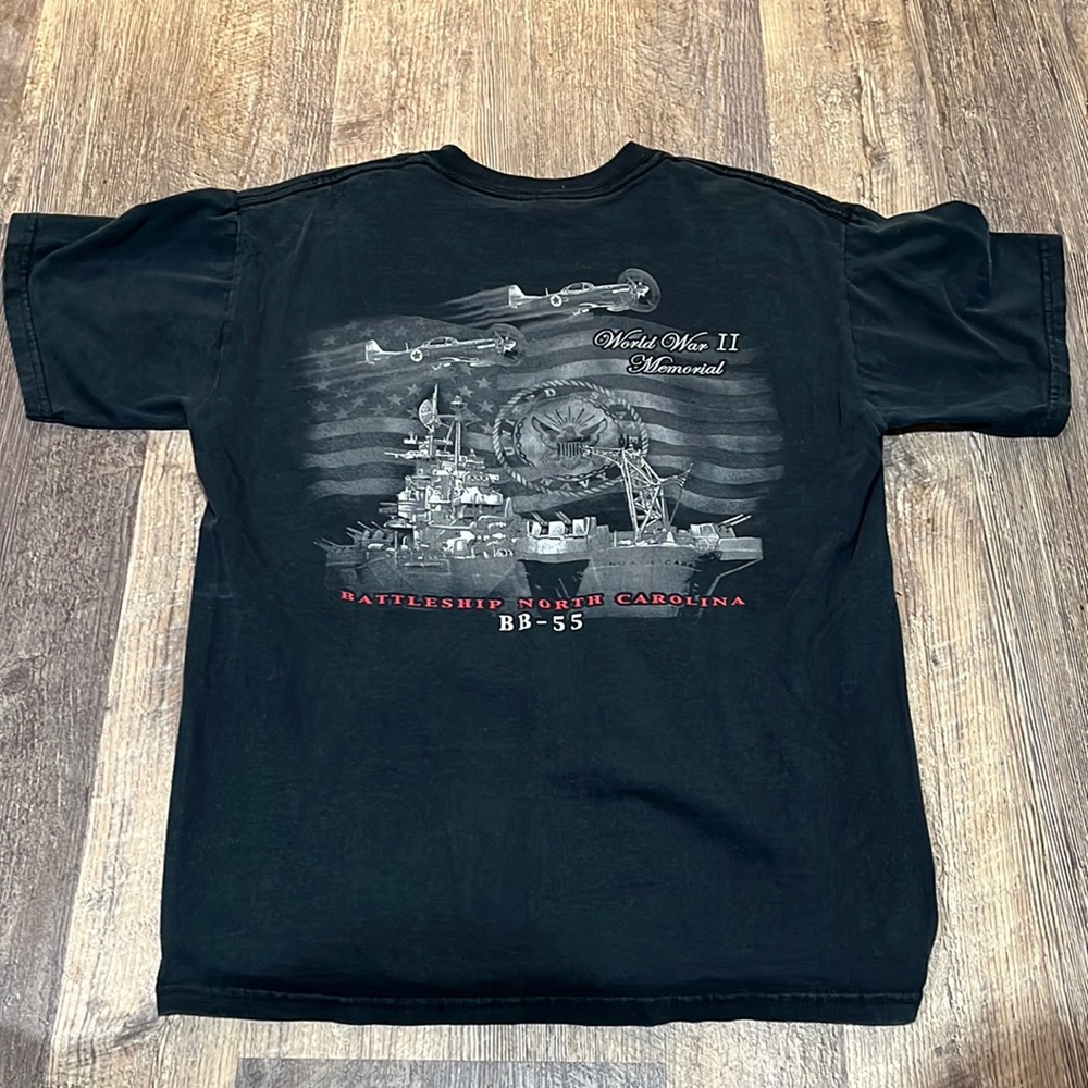 ww2 battleship North Carolina t-shirt